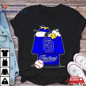 San Diego Padres Snoopy And Woodstock The Peanuts Baseball Shirt