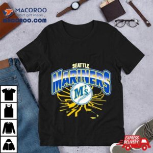 Seattle Mariners Earthquake Baseball Lightning Tshirt