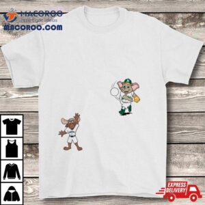 Seattle Mariners Vs Oakland Athletics Mlb Mascot Cartoon Baseball Tshirt