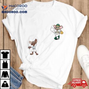 Seattle Mariners Vs Oakland Athletics Mlb 2024 Mascot Cartoon Baseball Shirt