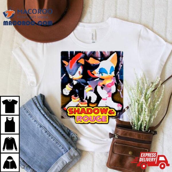 Shadow And Rouge Cartoon Shirt