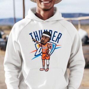 Shai Gilgeous Alexander Oklahoma City Thunder Number Player Cartoon Hoodie