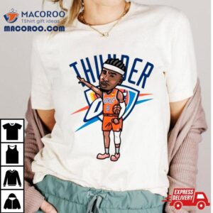 Shai Gilgeous Alexander Oklahoma City Thunder Number 2 Player Cartoon Shirt