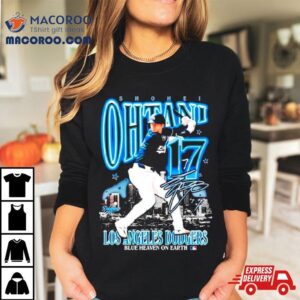 Shohei Ohtani Los Angeles Dodgers Blue Heaven On Earth Tshirt