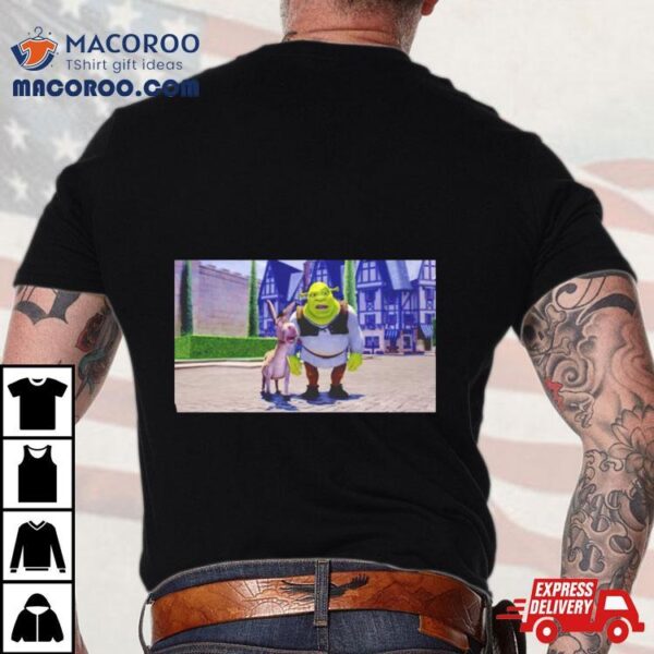 Shrek And Donkey In Sherks House Shirt