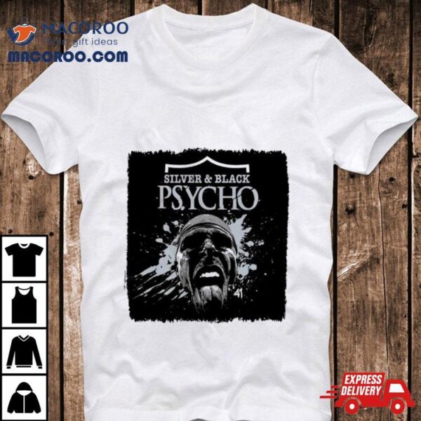 Silver And Black Psycho Shirt