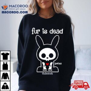 Skelanimals Fur Is Dead Peta Tshirt