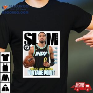 Slam All Star Edition Vol Tyrese Haliburton Vintage Point Indiana Pacers Tshirt