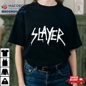 Slayer Spray Paint Puff Ink Logo Tshirt