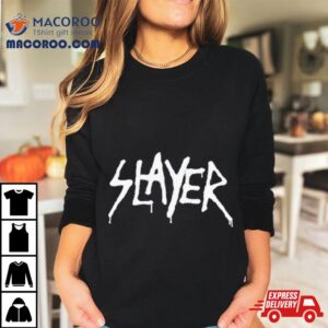 Slayer Spray Paint Puff Ink Logo Tshirt