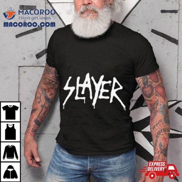 Slayer Spray Paint Puff Ink Logo Shirt