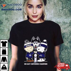 Snoopy And Charlie Brown Uconn Huskies Big East Conference Champions Tshirt