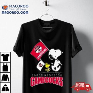 Snoopy And Woodstock Abbey Road South Carolina Gamecocks Tshirt