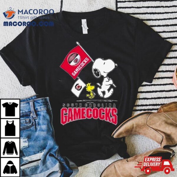 Snoopy And Woodstock Abbey Road South Carolina Gamecocks 2024 T Shirt