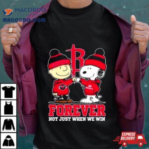 Snoopy Fist Bump Charlie Brown Houston Rockets Forever Not Just When We Win S Tshirt