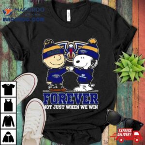 Snoopy Fist Bump Charlie Brown New Orleans Pelicans Forever Not Just When We Win Shirt