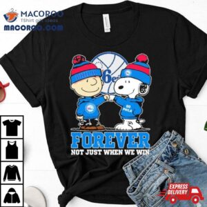 Snoopy Fist Bump Charlie Brown Philadelphia Ers Forever Not Just When We Win Tshirt