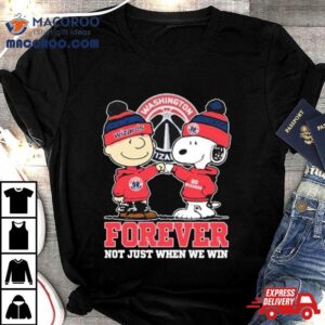 Snoopy Fist Bump Charlie Brown Washington Wizards Forever Not Just When We Win Tshirt