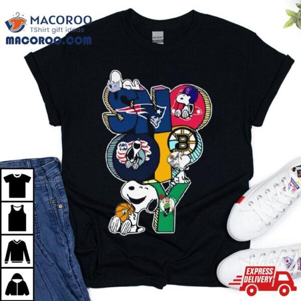 Snoopy Patriots Red Sox Bruins And Celtics Shirt