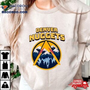 Snow Mountain Sunset Denver Nuggets Basketball Shirt