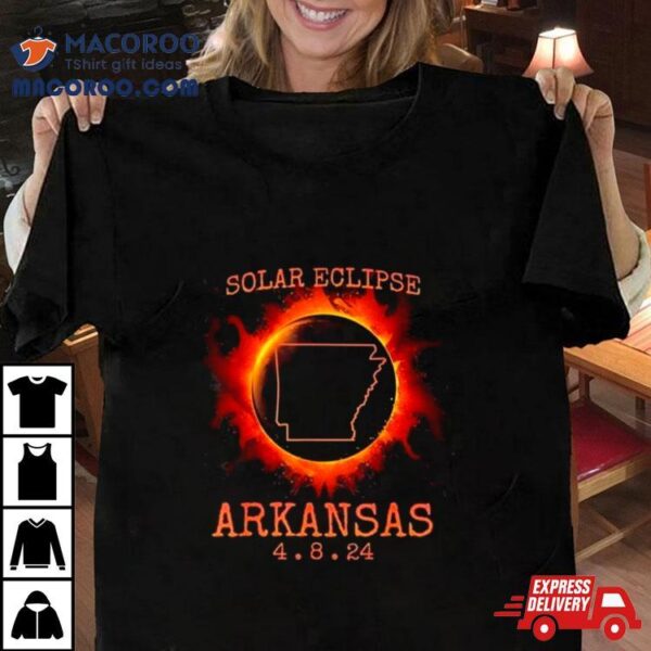 Solar Eclipse Totality Arkansas 4.8.24 State Path Souvenir Shirt