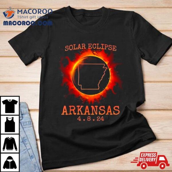 Solar Eclipse Totality Arkansas 4.8.24 State Path Souvenir Shirt