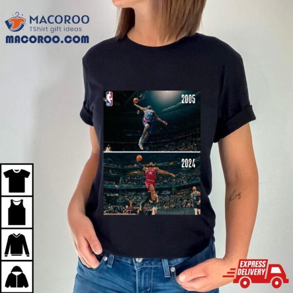 Some Things Never Change The Iconic Dunk Of Lebron James The King In Nba All Star T Shirt