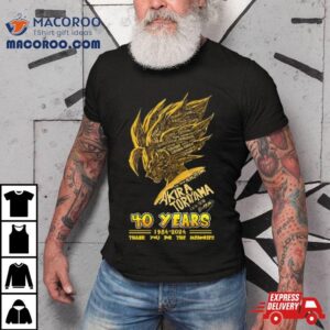 Son Goku Akira Toriyama 40 Years 1984 2024 Thank You For The Memories Signature Shirt