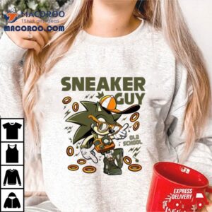 Sonic Old School To Match Sneaker Green Olive Green And Orange Tshirt