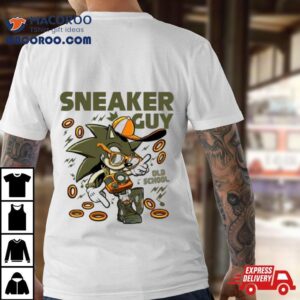 Sonic Old School To Match Sneaker Green Olive Green And Orange Tshirt
