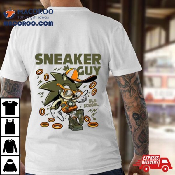Sonic Old School To Match Sneaker Green Olive Green And Orange Shirt