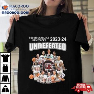 South Carolina Gamecocks 2023 2024 Undefeated Signatures Shirt