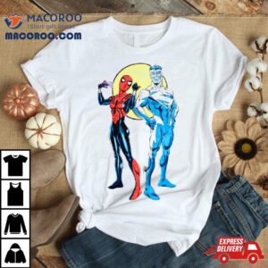 Spider Girl And Superman Blue Shirt