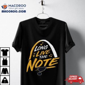 St Louis Blues Local Long Live The Note Logo Tshirt