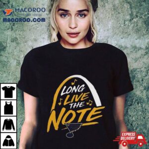 St Louis Blues Local Long Live The Note Logo Tshirt