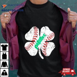 St Patricks Day Baseball Shamrock Phillies Tshirt