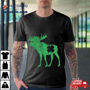 St Patricks Day Moose Shamrock Saint Paddy S Irish Gif Tshirt