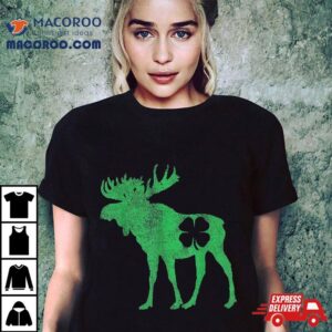 St Patricks Day Moose Shamrock Saint Paddy S Irish Gif Tshirt