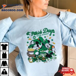 St Patricks Day On Main Street Mickey And Minnie T Shirt