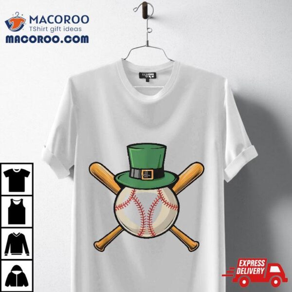 St Patricks Day Shamrock Baseball Saint Paddys Boys Kids Shirt