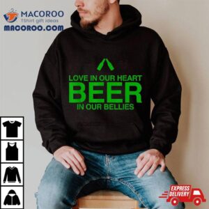 St Patty Day Saint Patrick S Love In Heart Beer Bell Tshirt