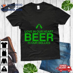 St Patty Day Saint Patrick S Love In Heart Beer Bell Tshirt