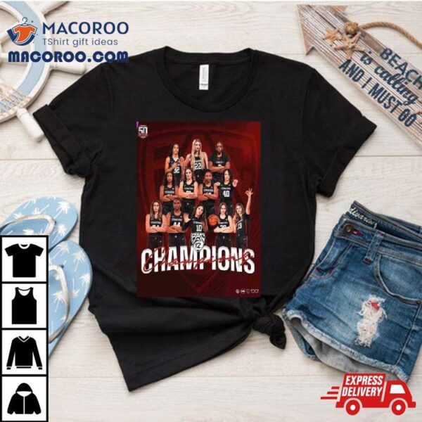 Stanford Cardinal Basketball Wbb Pac 12 Champions Go Stanford Ncaa T Shirt