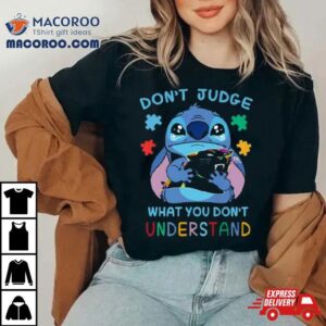 Stitch Carolina Panthers Autism Awareness Don Rsquo T Judge What You Don Rsquo T Understand Tshirt