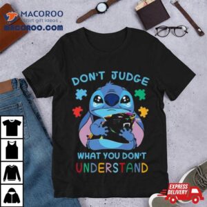 Stitch Carolina Panthers Autism Awareness Don Rsquo T Judge What You Don Rsquo T Understand Tshirt