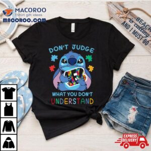 Stitch Cincinnati Bengals Autism Awareness Don T Judge What You Don T Understand Tshirt