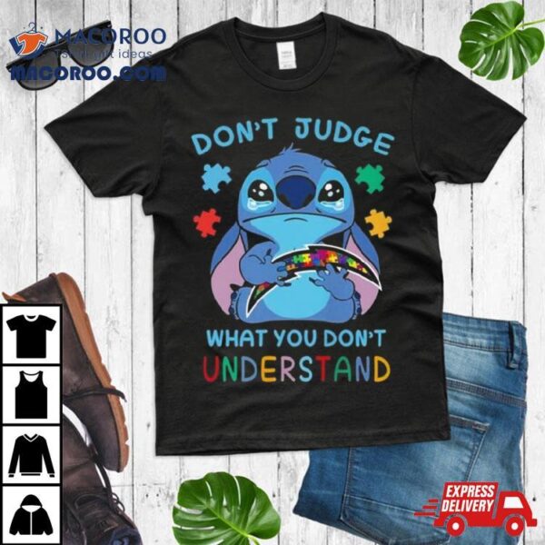 Stitch Los Angeles Chargers Autism Awareness Don’t Judge What You Don’t Understand Shirt