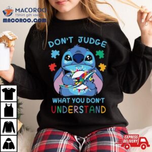 Stitch Miami Dolphins Autism Awareness Don’t Judge What You Don’t Understand Shirt