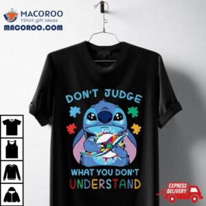 Stitch Miami Dolphins Autism Awareness Don T Judge What You Don T Understand Tshirt