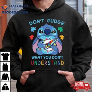 Stitch Miami Dolphins Autism Awareness Don T Judge What You Don T Understand Tshirt